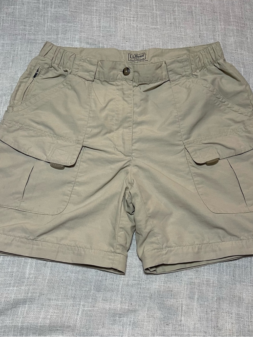 L.L. Bean Khaki Cargo Pants with Zip Off